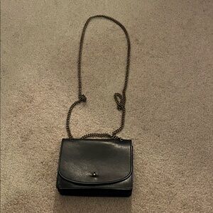 Madewell Black Leather Crossbody Purse